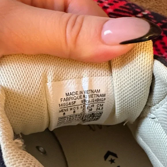 Converse Black and White High-Top Sneakers - Picture 3 of 6